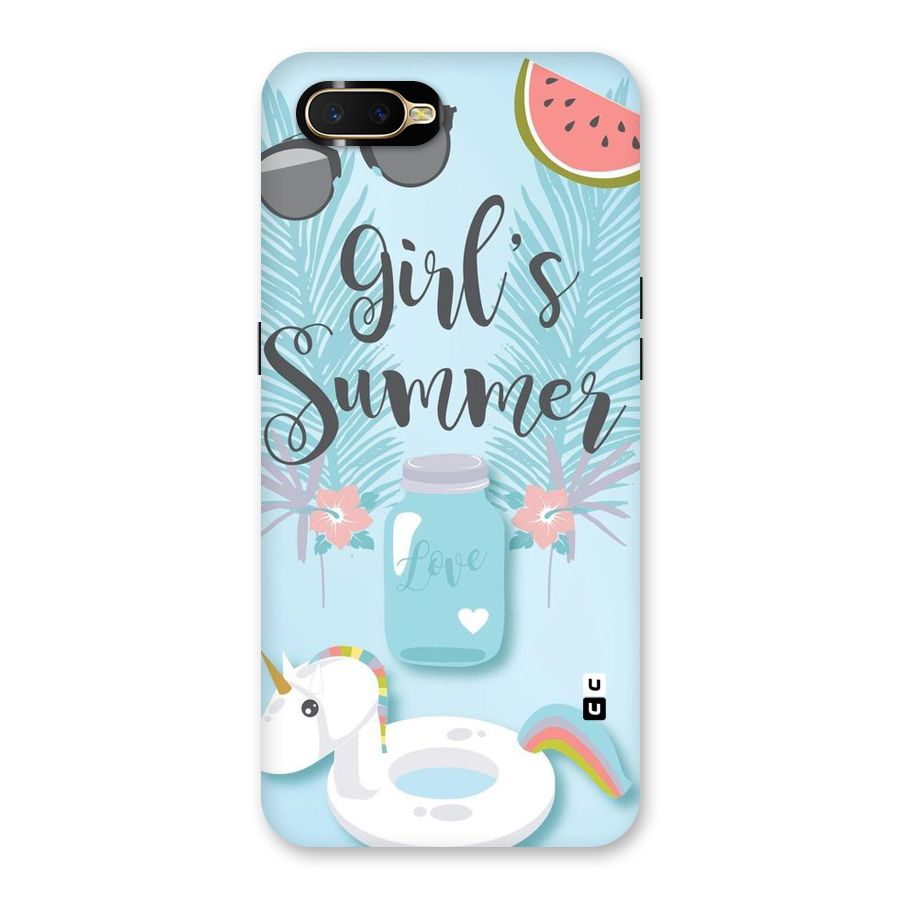 Girls Summer Back Case for Oppo K1