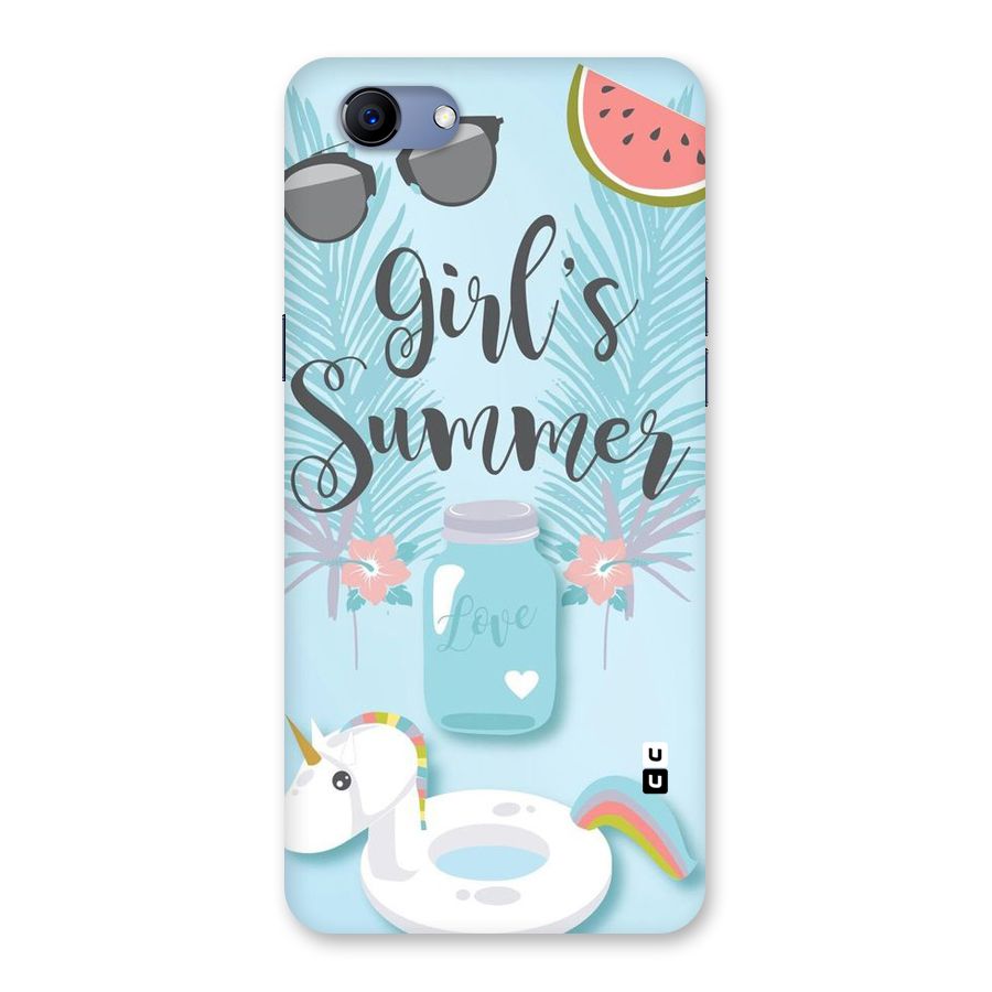 Girls Summer Back Case for Oppo Realme 1
