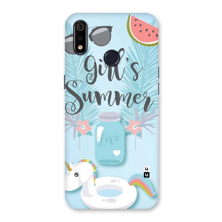 Girls Summer Back Case for Realme 3i