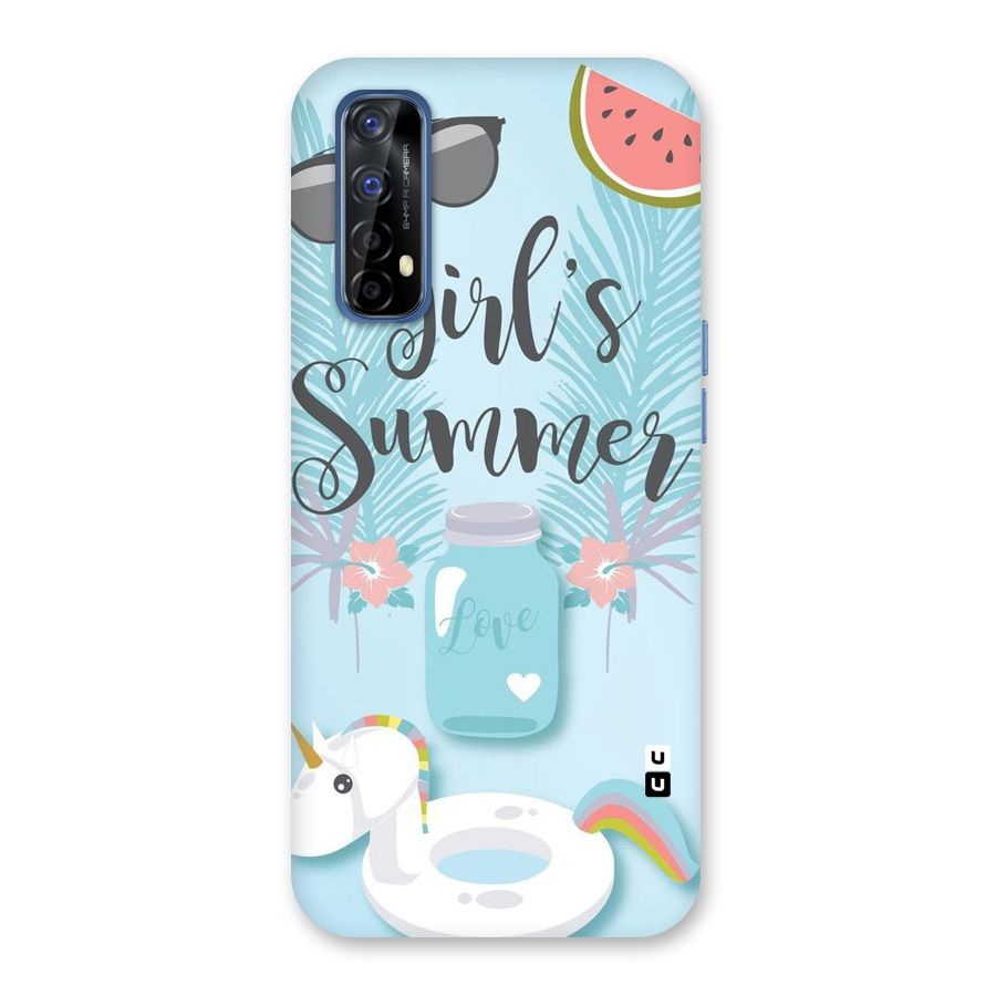 Girls Summer Back Case for Realme 7