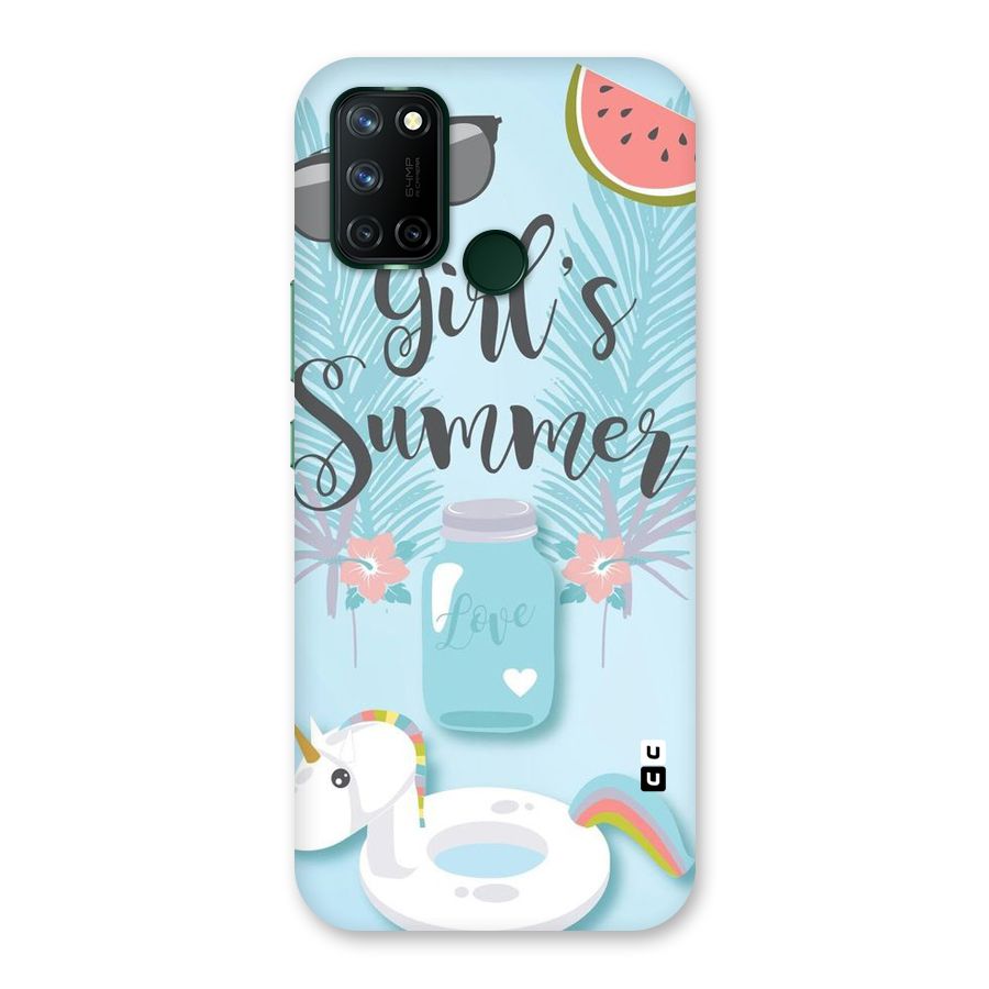 Girls Summer Back Case for Realme 7i