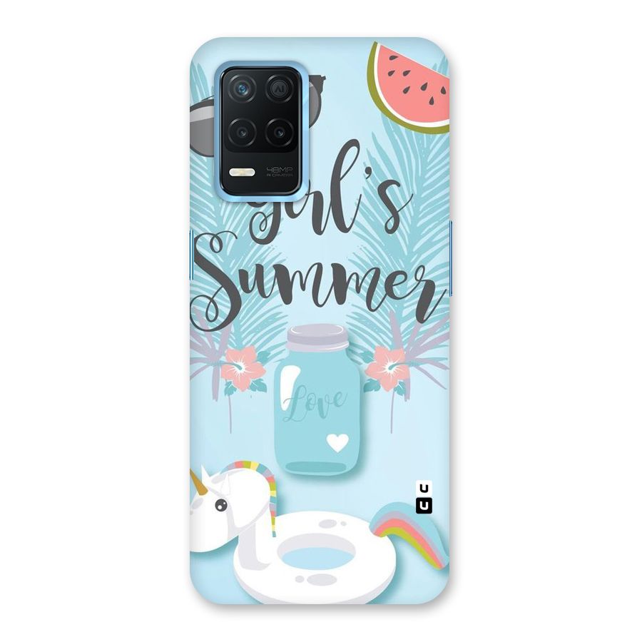 Girls Summer Back Case for Realme 8 5G