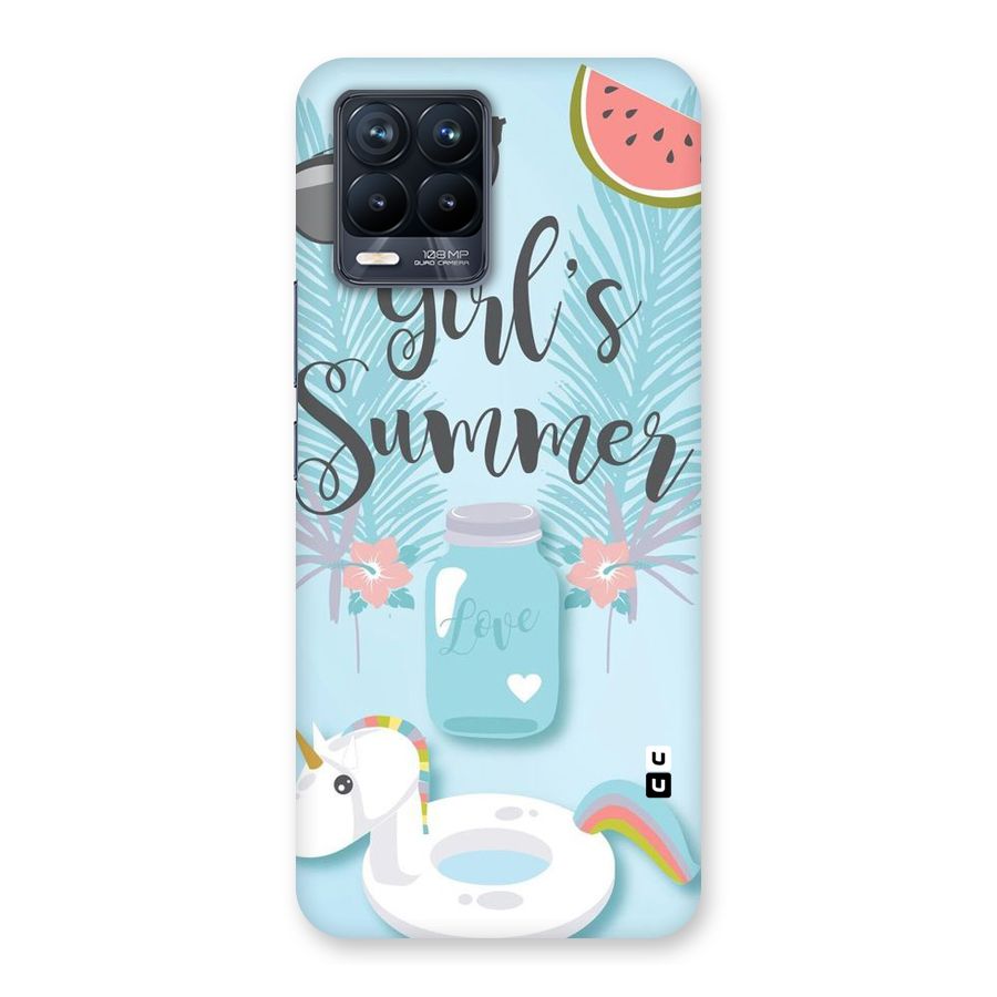 Girls Summer Back Case for Realme 8 Pro
