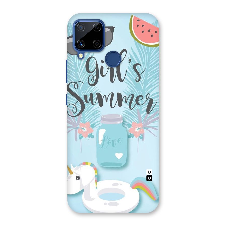 Girls Summer Back Case for Realme C15