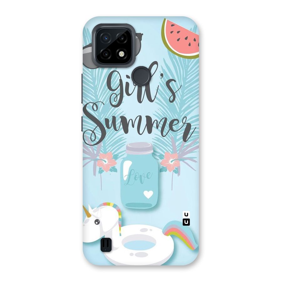 Girls Summer Back Case for Realme C21