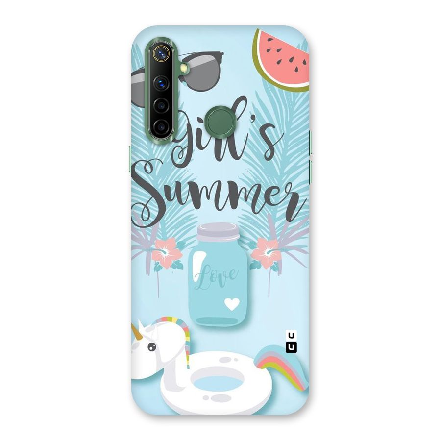 Girls Summer Back Case for Realme Narzo 10