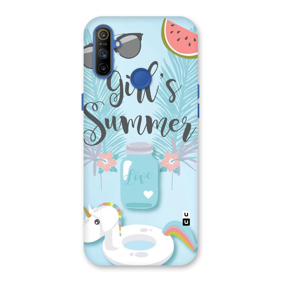 Girls Summer Back Case for Realme Narzo 10A