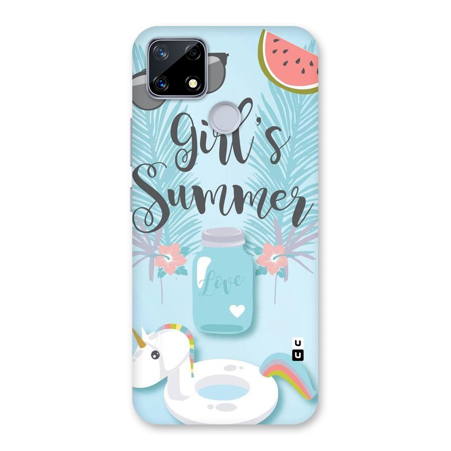 Girls Summer Back Case for Realme Narzo 20