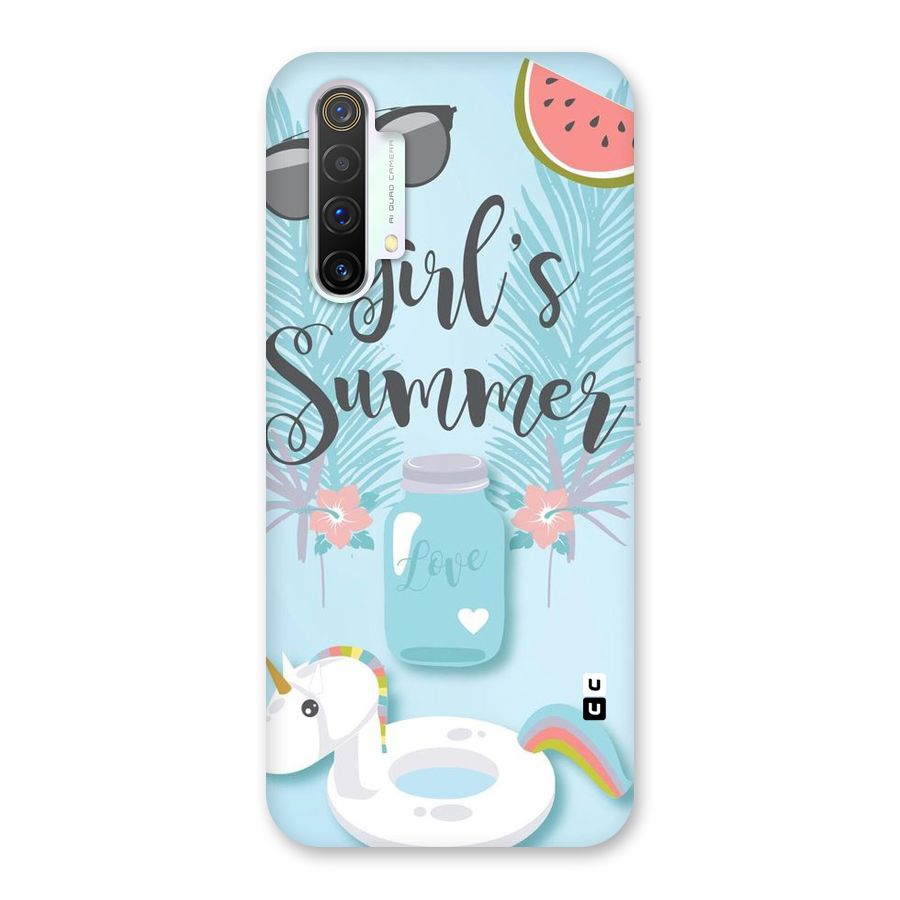 Girls Summer Back Case for Realme X3