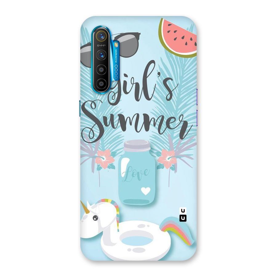 Girls Summer Back Case for Realme XT