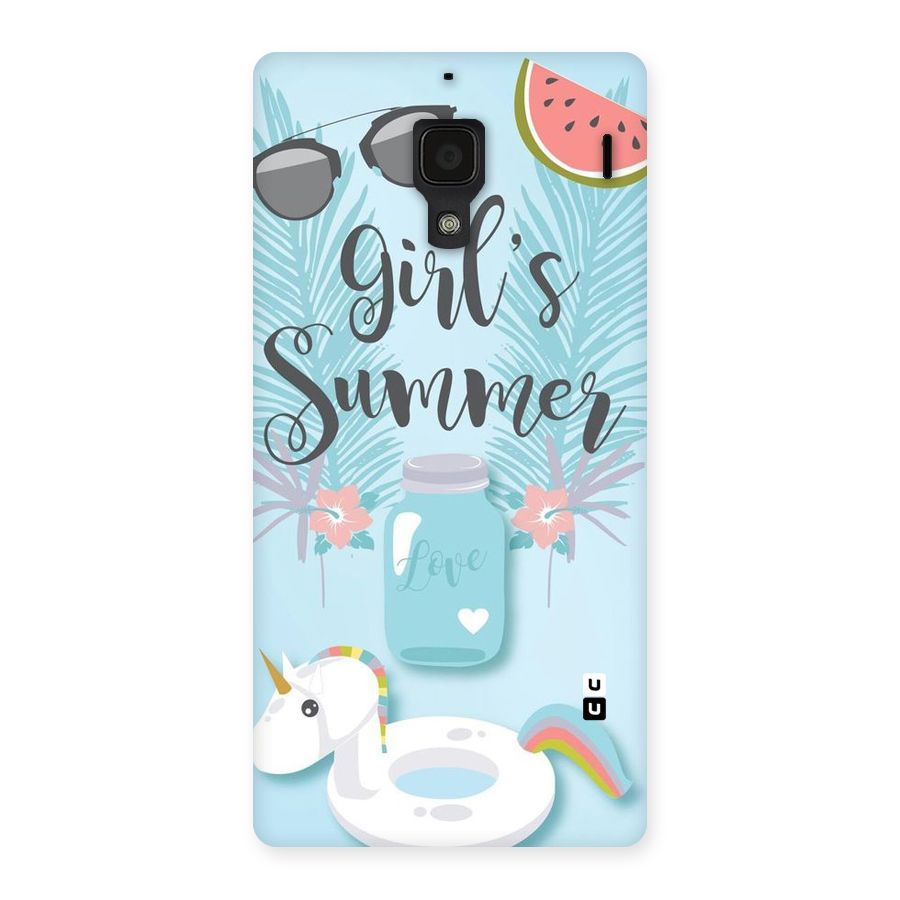 Girls Summer Back Case for Redmi 1S