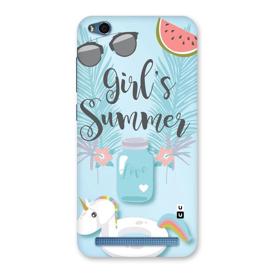 Girls Summer Back Case for Redmi 5A