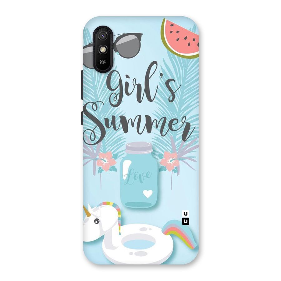 Girls Summer Back Case for Redmi 9i
