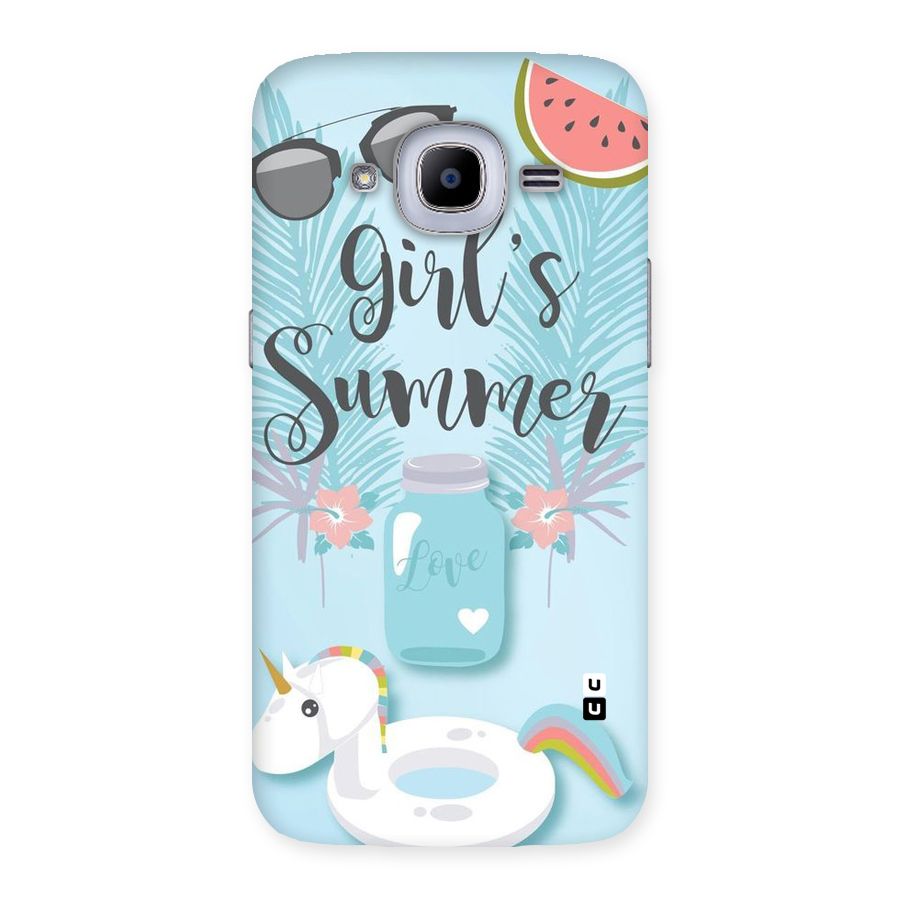 Girls Summer Back Case for Samsung Galaxy J2 2016