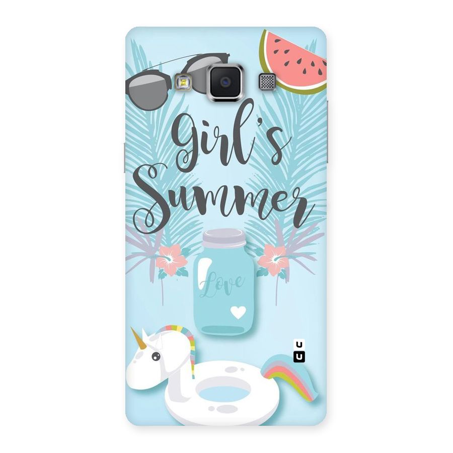 Girls Summer Back Case for Samsung Galaxy A5