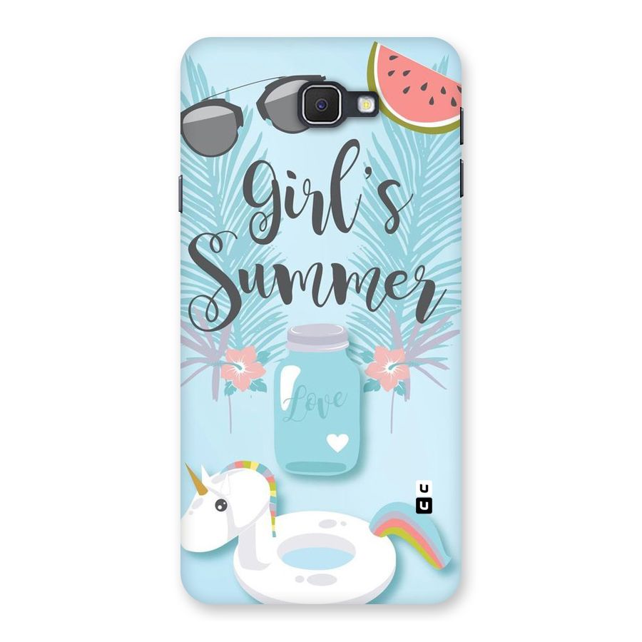 Girls Summer Back Case for Samsung Galaxy J7 Prime