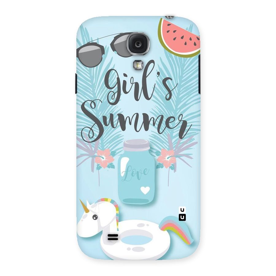 Girls Summer Back Case for Samsung Galaxy S4