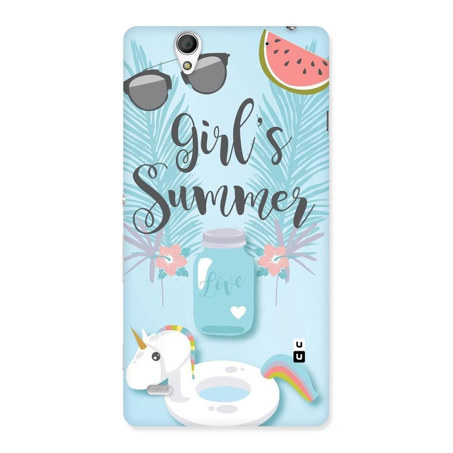 Girls Summer Back Case for Sony Xperia C4