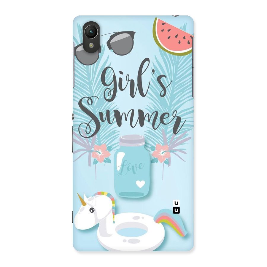 Girls Summer Back Case for Sony Xperia Z2