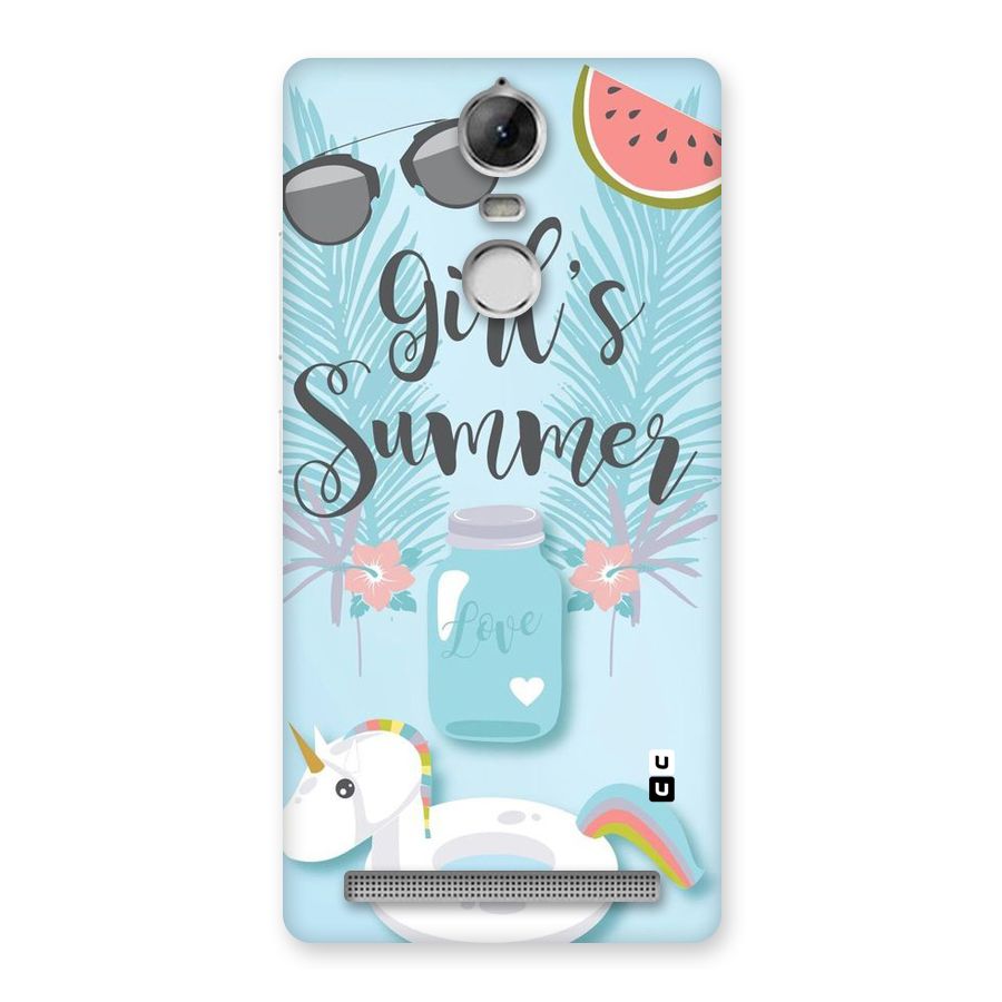 Girls Summer Back Case for Vibe K5 Note