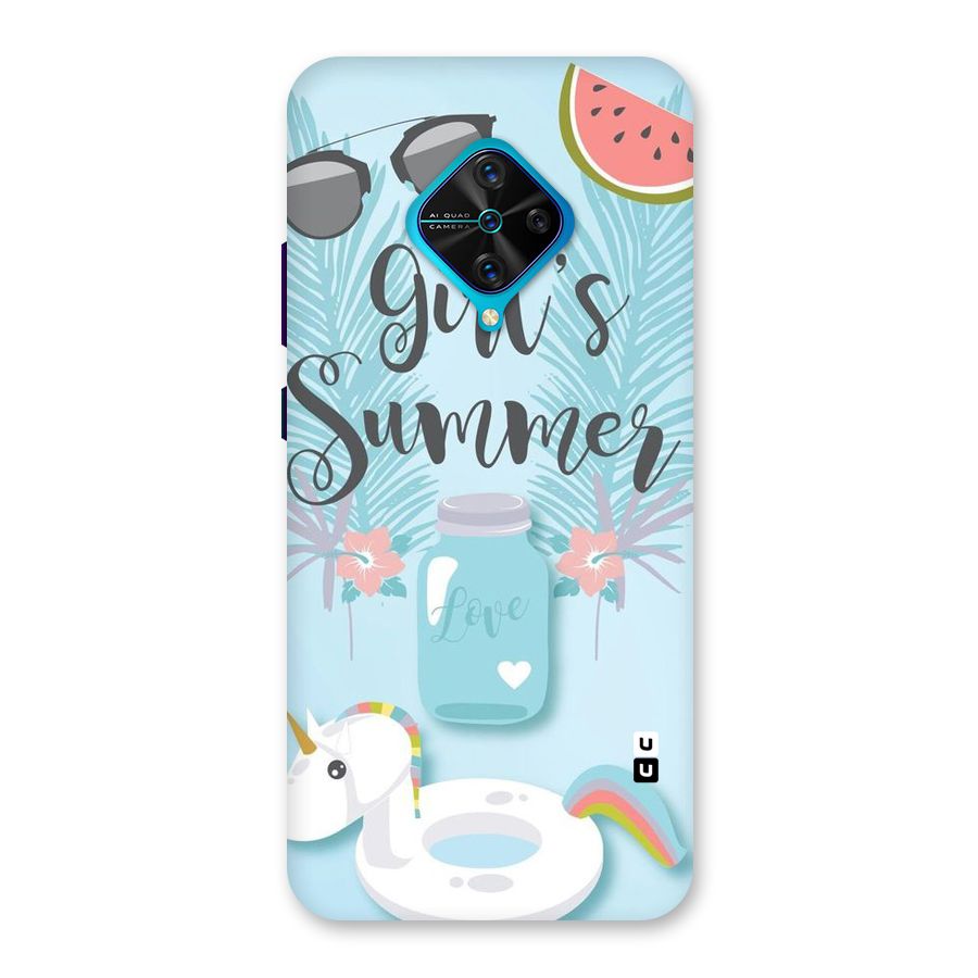 Girls Summer Back Case for Vivo S1 Pro