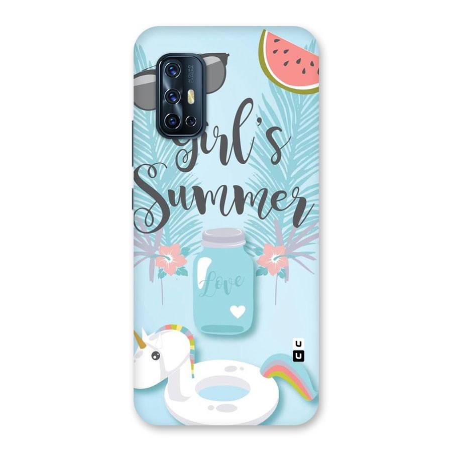 Girls Summer Back Case for Vivo V17