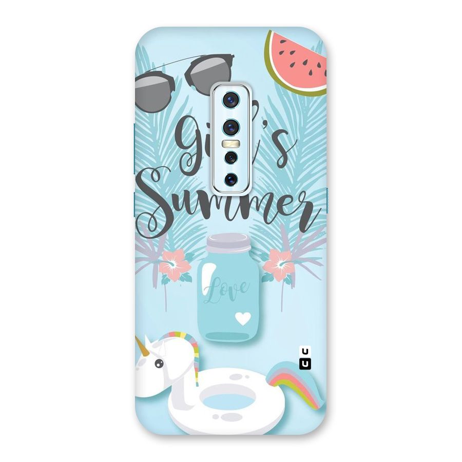 Girls Summer Back Case for Vivo V17 Pro