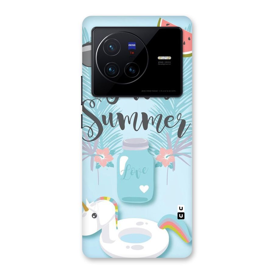 Girls Summer Back Case for Vivo X80