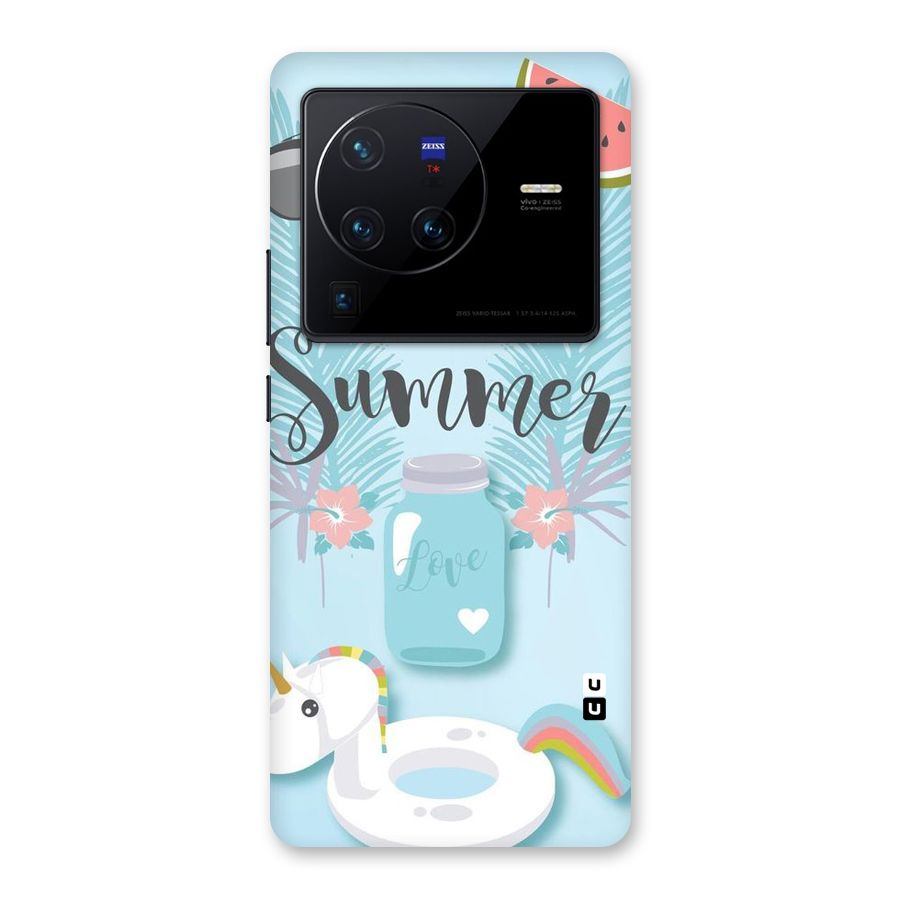 Girls Summer Back Case for Vivo X80 Pro