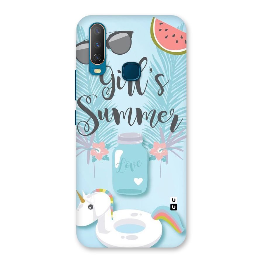 Girls Summer Back Case for Vivo Y11