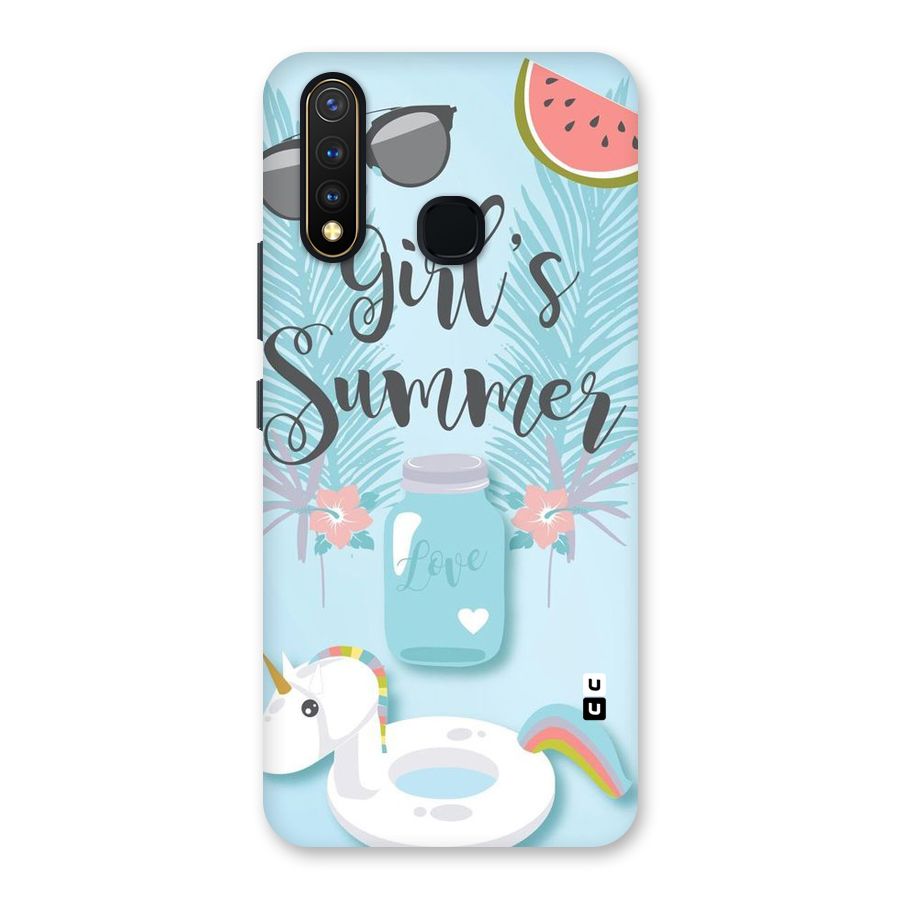 Girls Summer Back Case for Vivo Y19