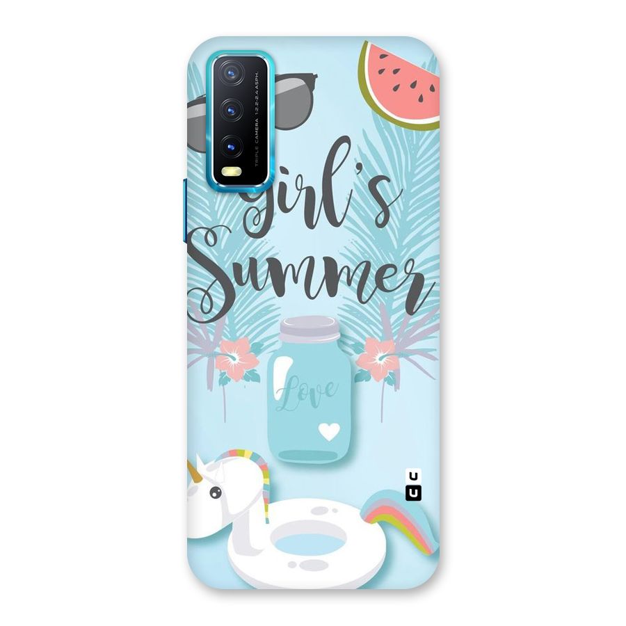 Girls Summer Back Case for Vivo Y20A