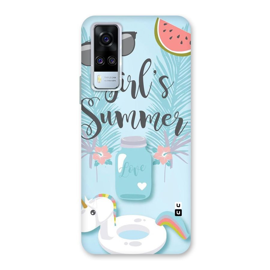 Girls Summer Back Case for Vivo Y31
