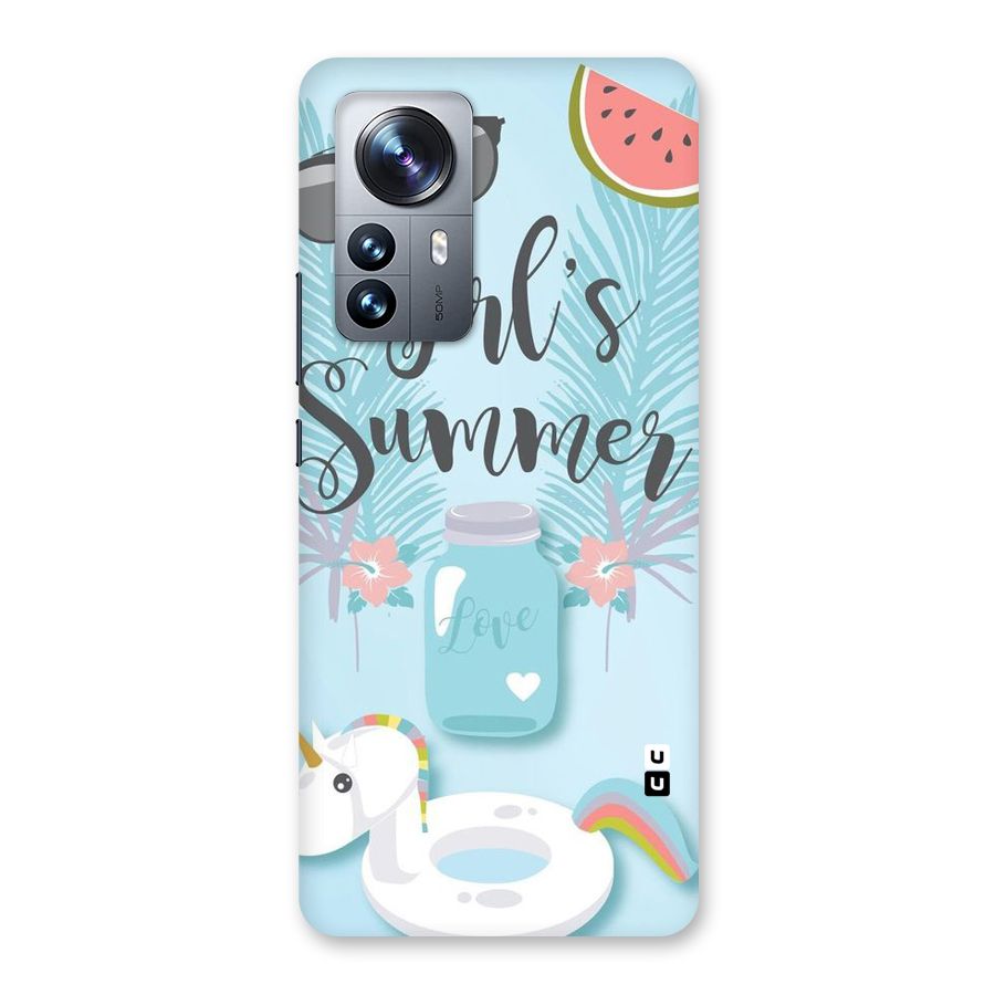 Girls Summer Back Case for Xiaomi 12 Pro