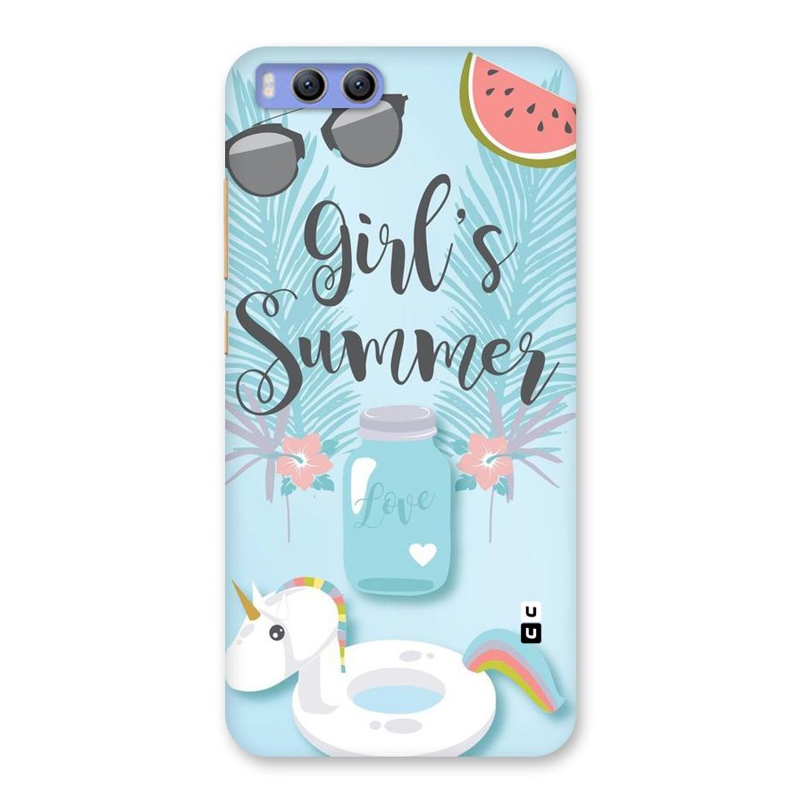 Girls Summer Back Case for Xiaomi Mi 6