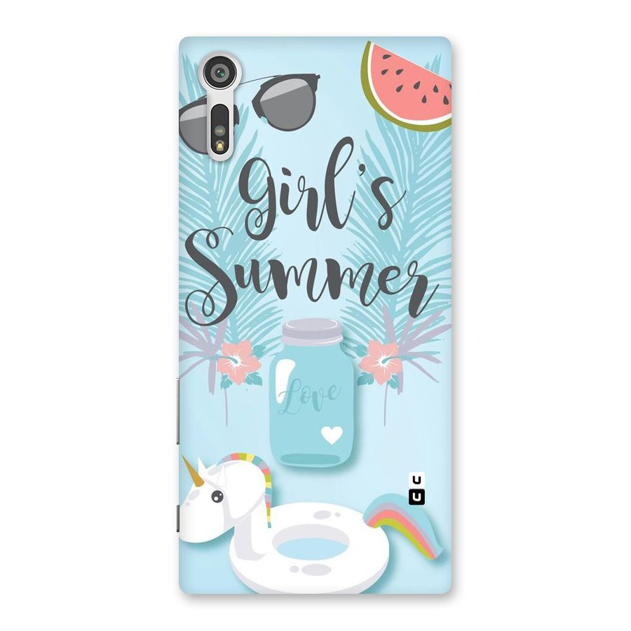 Girls Summer Back Case for Xperia XZ