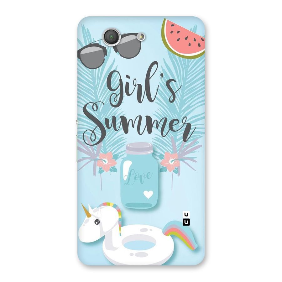 Girls Summer Back Case for Xperia Z3 Compact