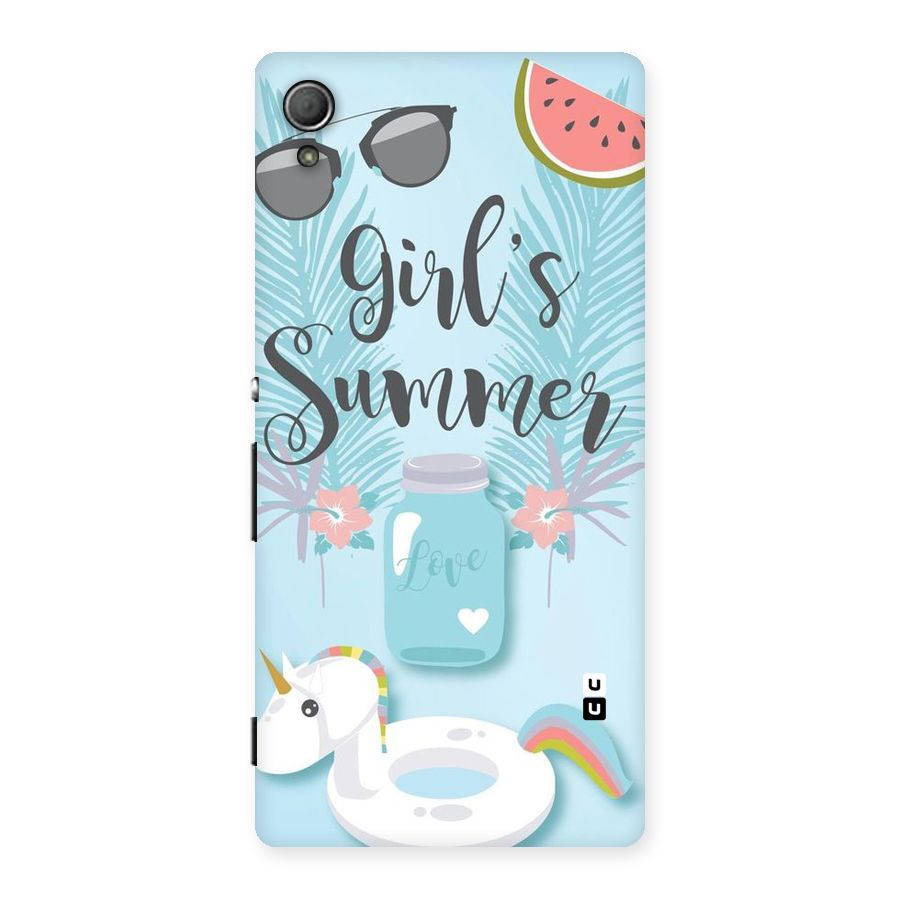Girls Summer Back Case for Xperia Z3 Plus