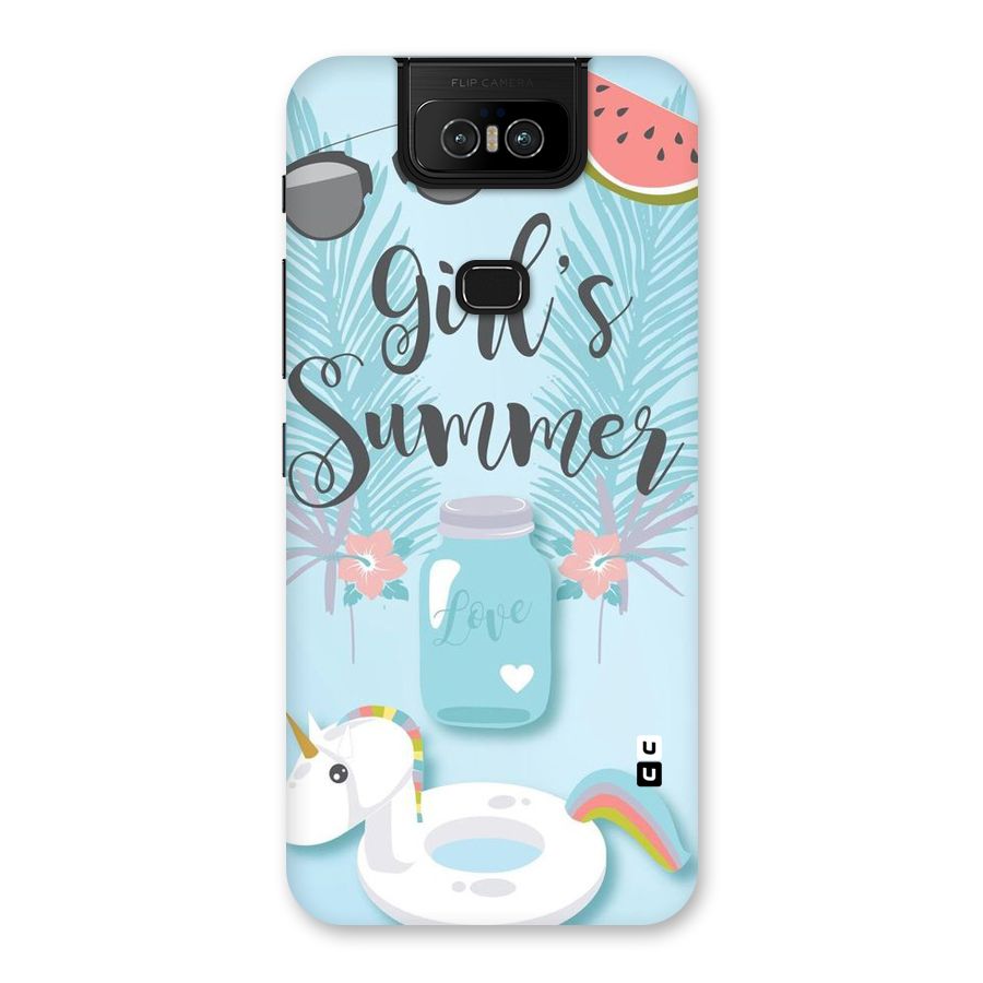 Girls Summer Back Case for Zenfone 6z