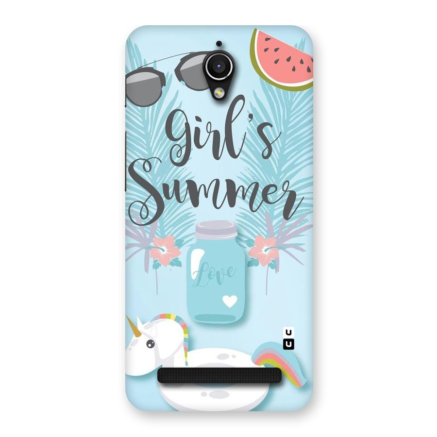 Girls Summer Back Case for Zenfone Go