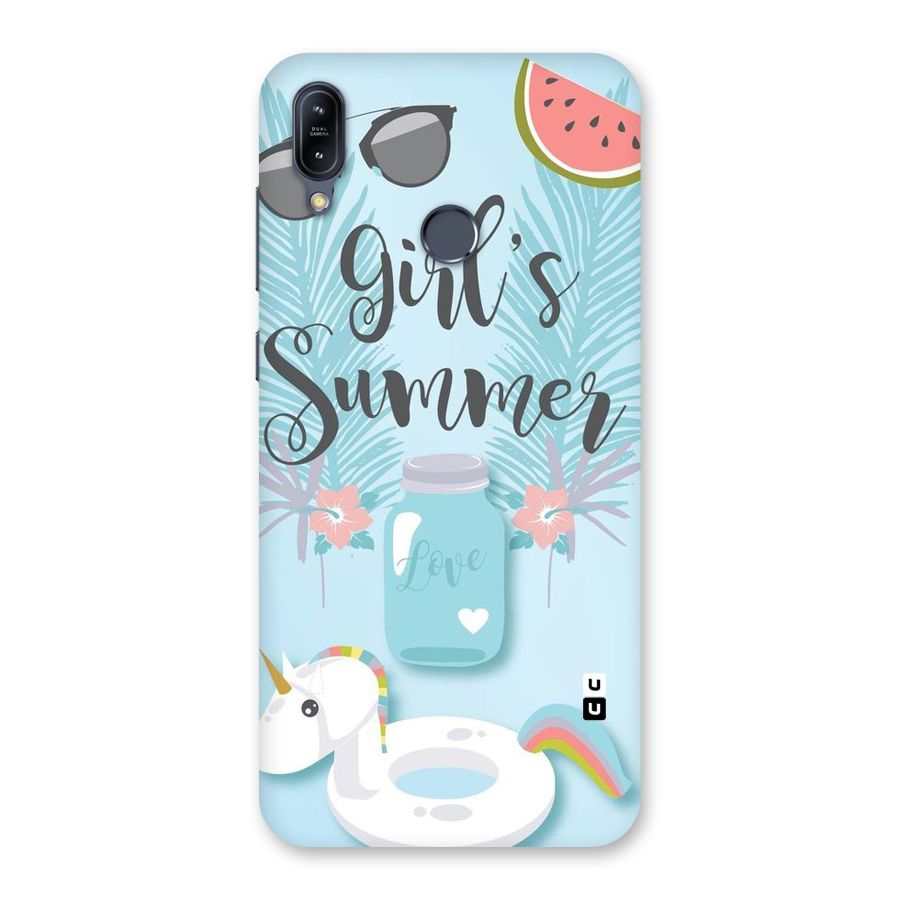 Girls Summer Back Case for Zenfone Max M2