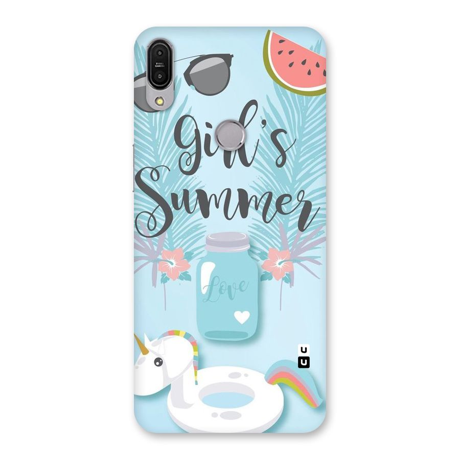 Girls Summer Back Case for Zenfone Max Pro M1