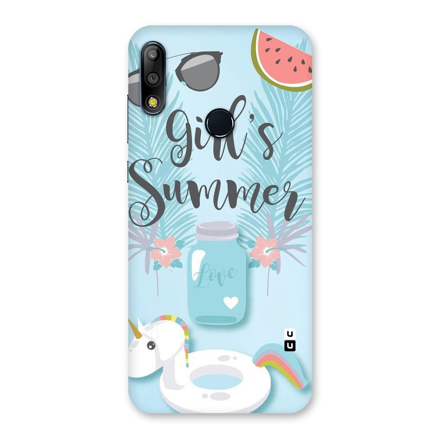 Girls Summer Back Case for Zenfone Max Pro M2