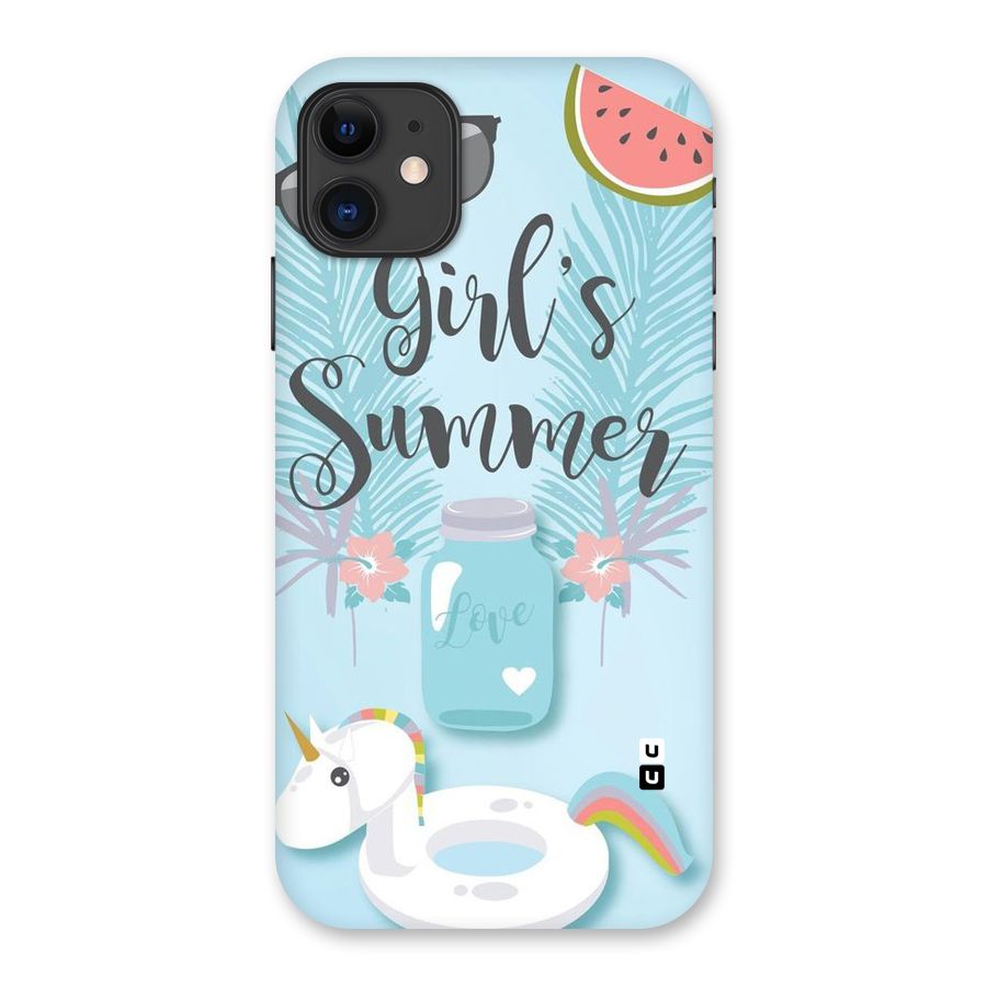 Girls Summer Back Case for iPhone 11