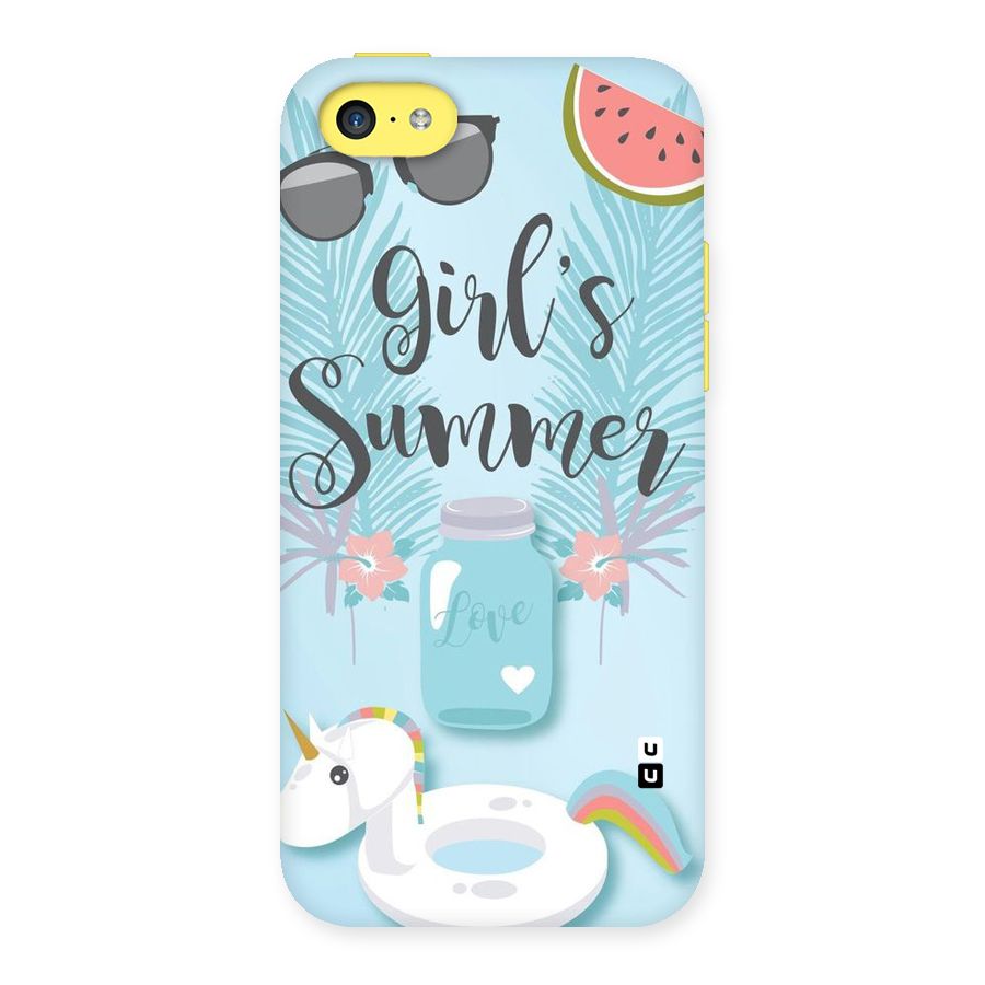 Girls Summer Back Case for iPhone 5C