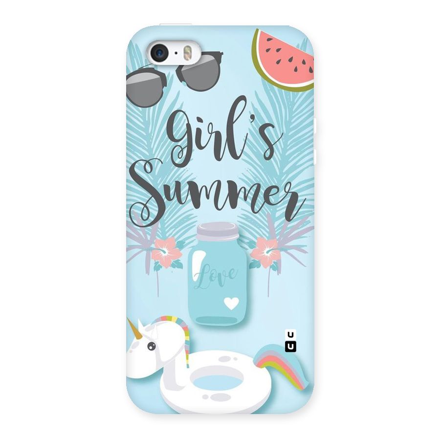 Girls Summer Back Case for iPhone 5 5S