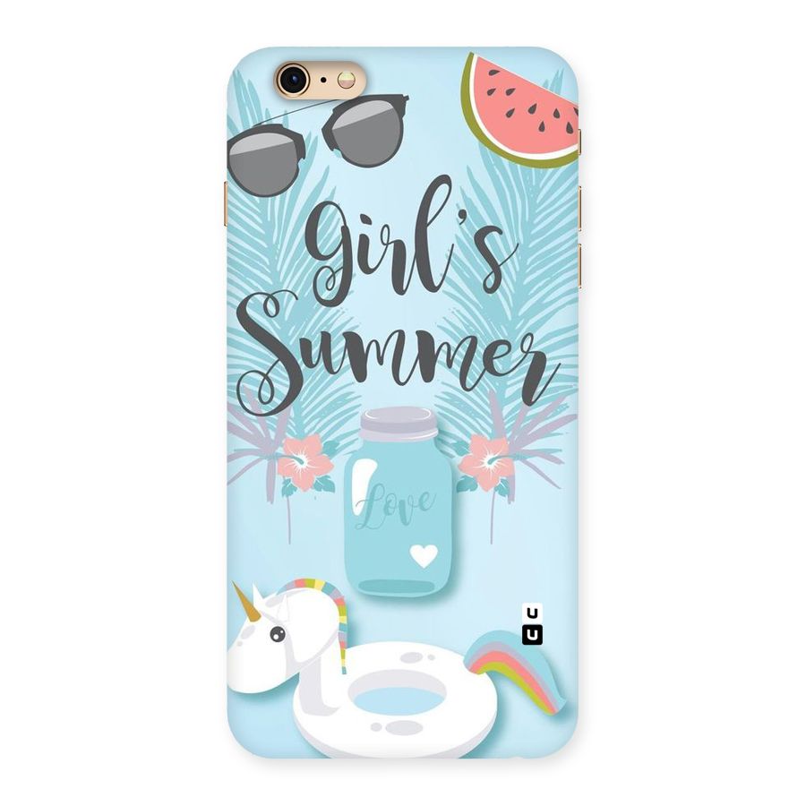 Girls Summer Back Case for iPhone 6 Plus 6S Plus