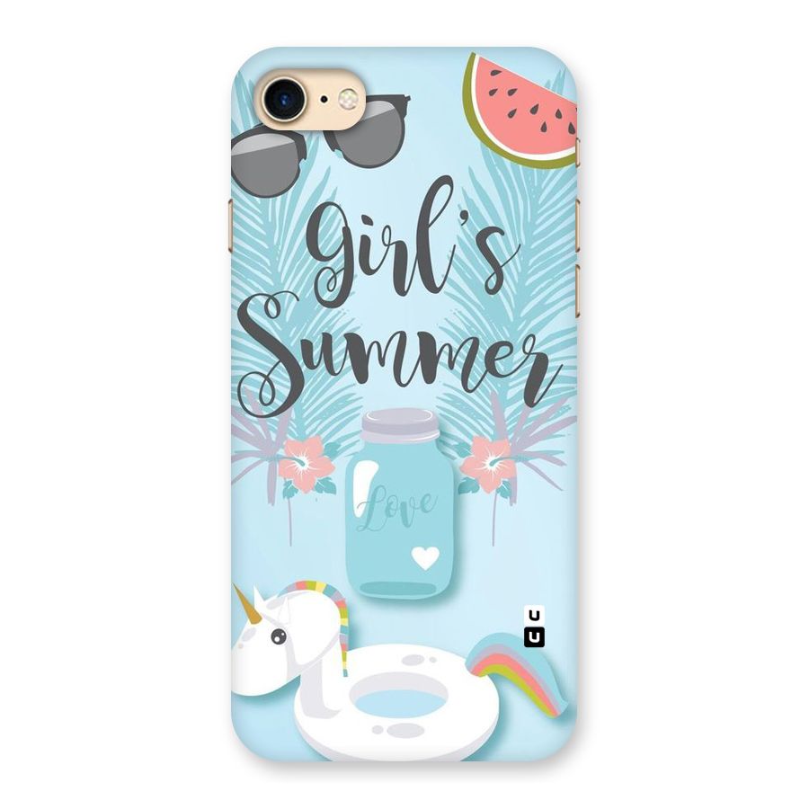 Girls Summer Back Case for iPhone 7