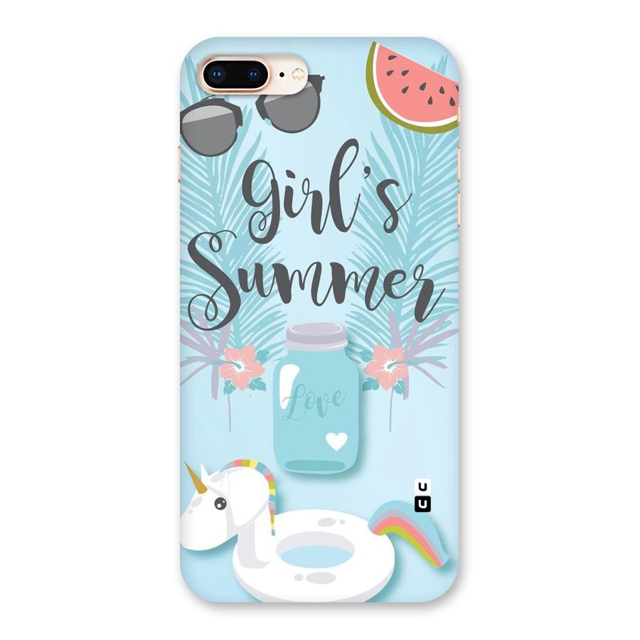 Girls Summer Back Case for iPhone 8 Plus