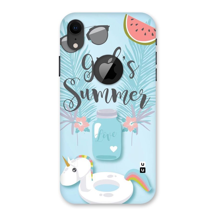 Girls Summer Back Case for iPhone XR Logo Cut